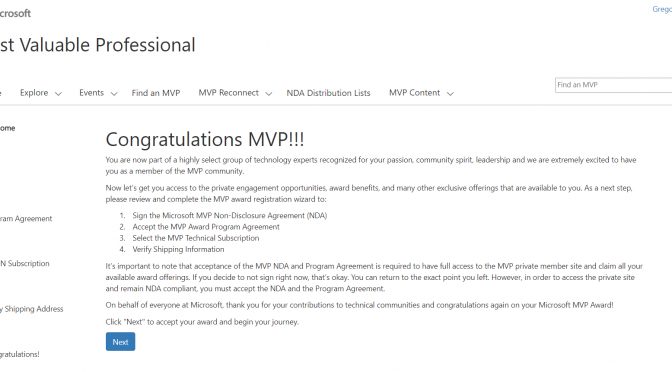 Microsoft MVP for Azure 2020-2021