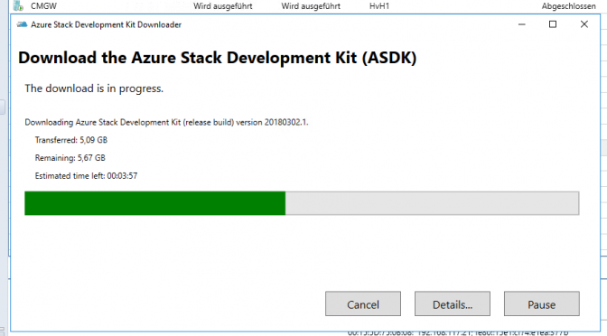 #ASDK Azure Stack DevKit 1802 verfügbar