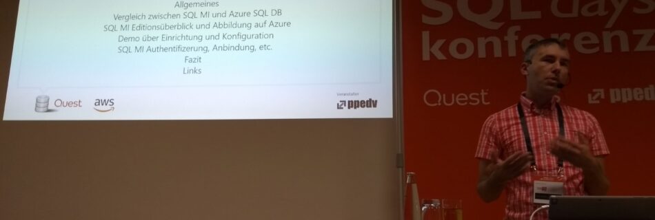 SQL Days 2018 - Session about SQL Managed Instance