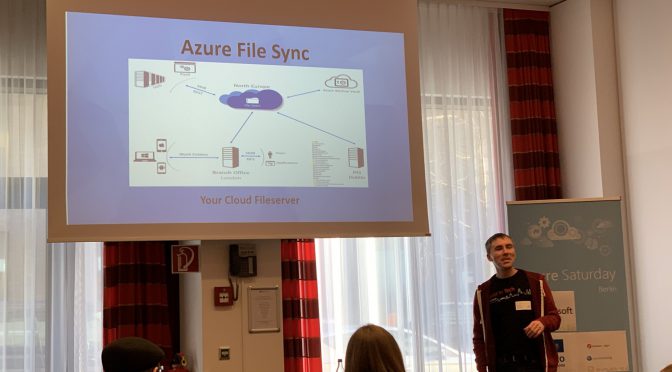 Azure File Sync session on Azure saturday
