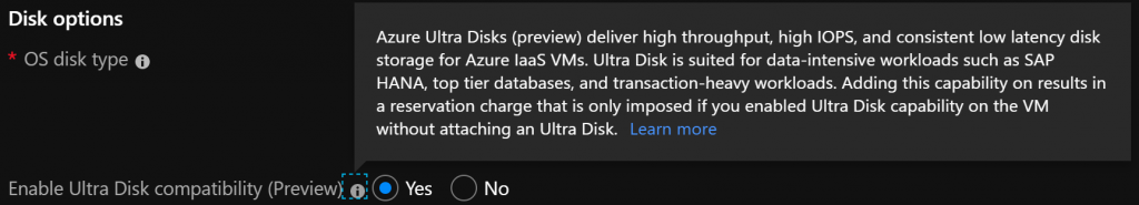 Azure-Disk-Enable-Ultra-Disk-via-Portal