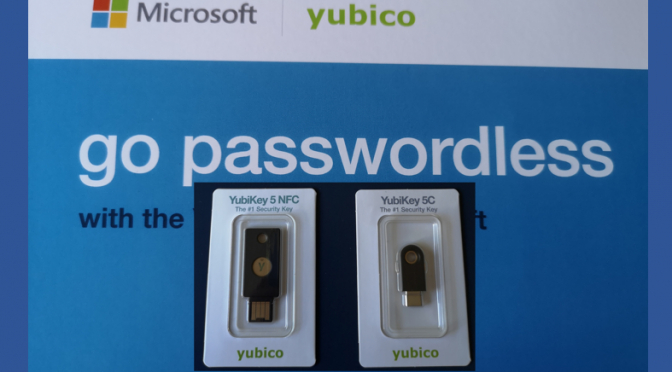 Setup Passwordless login Für Azure & Microsoft365 mit yubico 5 und FIDO2