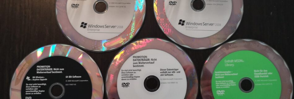 Windows Server 2008 DVDs