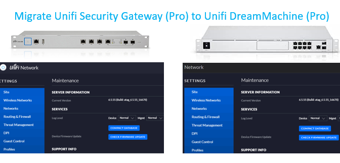 Migrate Ubiquiti Unifi Security Gateway  (USG) to Unifi Dream Machine Pro (UDM Pro)